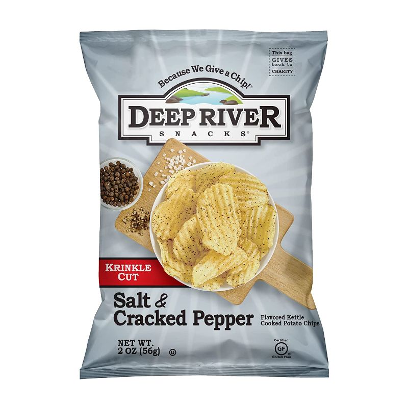 Photo 1 of **BEST BY JUL 03,2023**Kettle Potato Chip Cracked Pepper & Salt 2 Oz., PK24
