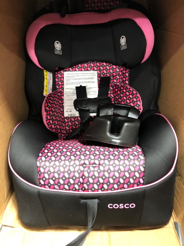 Photo 3 of Cosco Empire All-in-One Convertible Car Seat, Extended Use All-in-One Car Seat: Rear-Facing 5-40 pounds, Forward-Facing Harness 22-50 pounds, and Belt-Positioning 40-80 pounds, Spring Petals