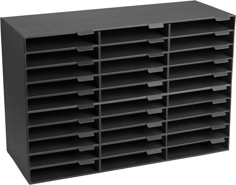 Photo 1 of Adir File Sorter Literature Organizer (30 Slots, Black) 