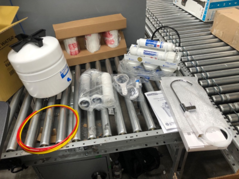 Photo 2 of APEC Water Systems RO-90 Ultimate Series High Output 90 GPD Ultra Safe Reverse Osmosis Drinking Water Filter System & Aqua Tec ERP-1000 Aquatec AQUATEC-ERP-1000 Permeate Pump, Black