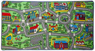 Photo 1 of Click N' Play Kids Mat, Large Area Rug for Kid and Toddler Bedroom or Playroom, Perfect as a Classroom Rug, Fun, Educational, Non-Slip Activity Rug for Boys and Girls with a Road for Toy Cars
