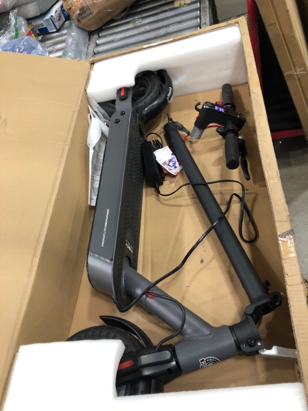 Photo 3 of Hiboy S2 Pro Electric Scooter, 500W Motor, 10" Solid Tires, 25 Miles Range, 19 Mph Folding Commuter Electric Scooter for Adults (Optional Seat)
