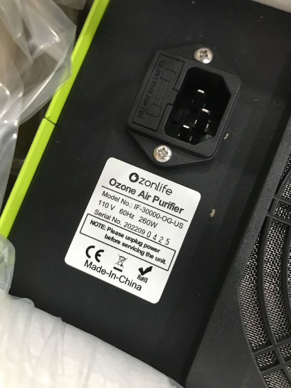 Photo 1 of Ozonlife Ozone Generator 30,000 Mg/H Powerful Ozone Machine Odor Removal 10,000 Sqft Air Purifier For Industrial, Home, Car
