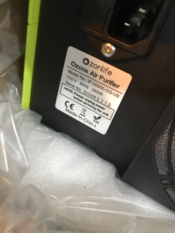 Photo 1 of Ozonlife Ozone Generator 30,000 Mg/H Powerful Ozone Machine Odor Removal 10,000 Sqft Air Purifier For Industrial, Home, Car
