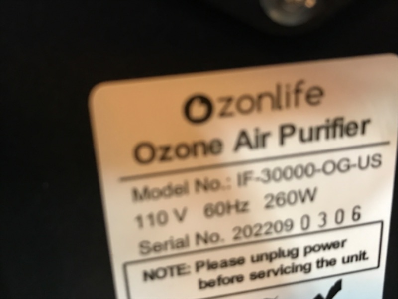 Photo 3 of Ozonlife Ozone Generator 30,000 Mg/H Powerful Ozone Machine Odor Removal 10,000 Sqft Air Purifier For Industrial, Home, Car
