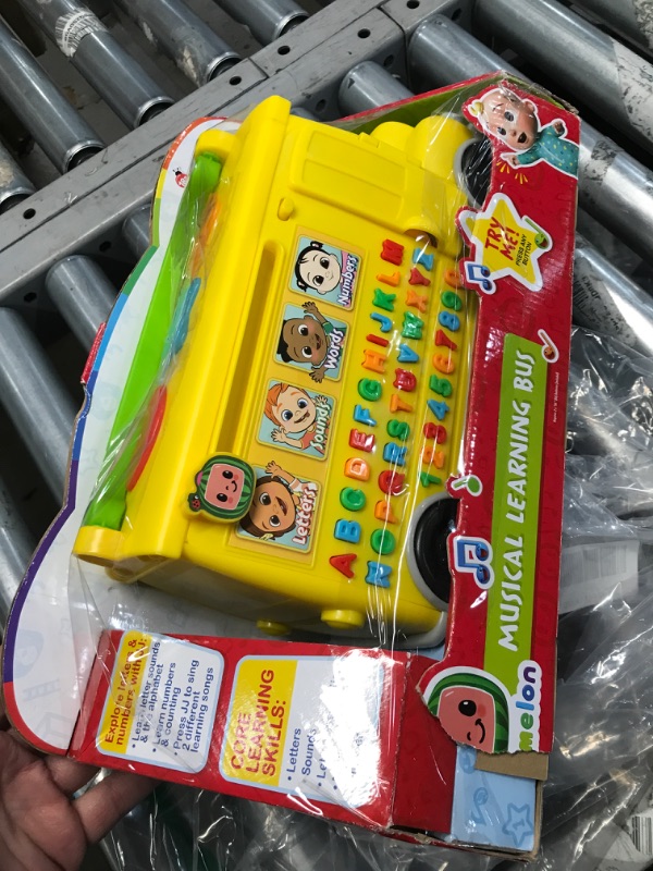 Photo 3 of CoComelon Musical Learning Bus, Number and Letter Recognition, Phonetics, Yellow School Bus Toy Plays ABCs and Wheels on the Bus, by Just Play