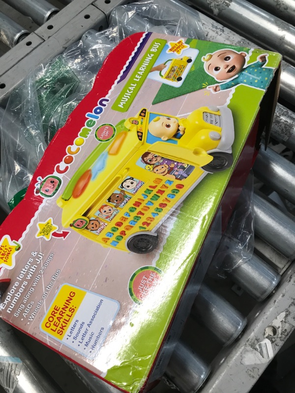 Photo 4 of CoComelon Musical Learning Bus, Number and Letter Recognition, Phonetics, Yellow School Bus Toy Plays ABCs and Wheels on the Bus, by Just Play