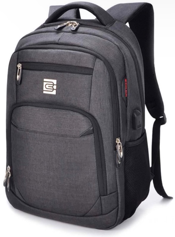 Photo 1 of Professional Slim Laptop Backpacks Oxford Cloth School Bag Travel Backpack Fashion Travel Daypack for Men Women Work MacBook Tablet 46 * 32 * 18CM Dark Gray Black 46*32*18cm