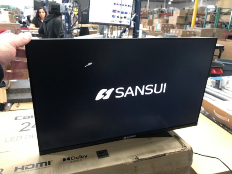 Photo 3 of SANSUI Monitor 24 inch FHD PC Monitor with USB Type-C, Built-in Speakers Earphone, Ultra-Slim Ergonomic Tilt Eye Care 75Hz with HDMI VGA for Home Office (ES-24F1 Type-C Cable & HDMI Cable Included)