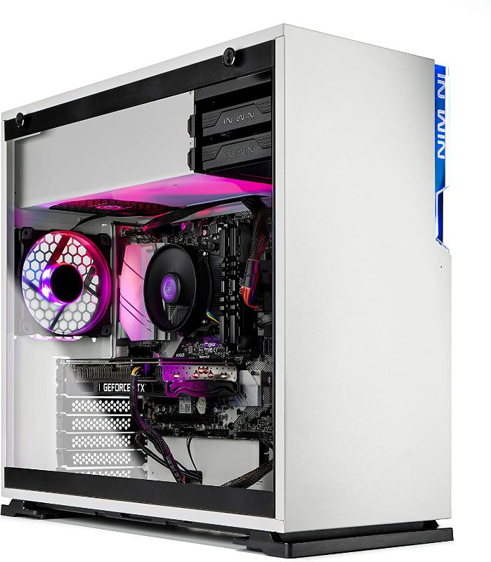 Photo 1 of ***SEE NOTES ***Skytech Shiva Gaming PC Desktop - AMD Ryzen 5 5600X 3.7GHz, RTX 3060 Ti 8GB GDDR6, 16GB DDR4 3200, 1TB SSD, 600W Gold PSU, AC WiFi, Windows 10 Home 64-bit
