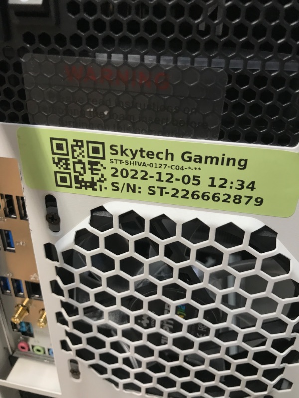 Photo 11 of ***SEE NOTES ***Skytech Shiva Gaming PC Desktop - AMD Ryzen 5 5600X 3.7GHz, RTX 3060 Ti 8GB GDDR6, 16GB DDR4 3200, 1TB SSD, 600W Gold PSU, AC WiFi, Windows 10 Home 64-bit
