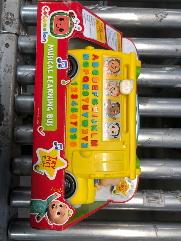 Photo 2 of CoComelon Musical Learning Bus, Number and Letter Recognition, Phonetics, Yellow School Bus Toy Plays ABCs and Wheels on the Bus, by Just Play