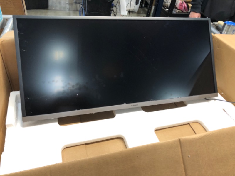 Photo 5 of SAMSUNG 34-Inch SJ55W Ultrawide Gaming Monitor (LS34J550WQNXZA) – 75Hz Refresh, WQHD Computer Monitor, 3440 x 1440p Resolution, 4ms Response, FreeSync, Split Screen, HDMI, Black Single