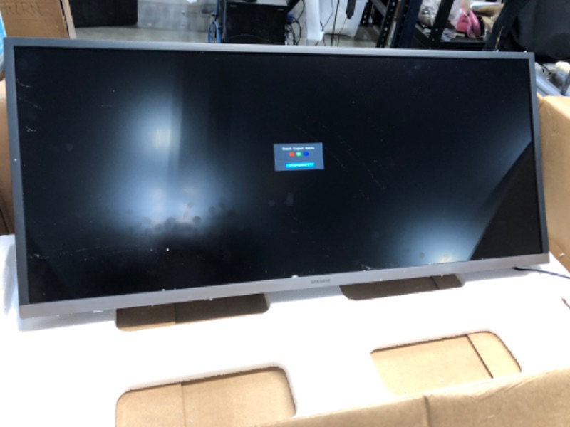 Photo 2 of SAMSUNG 34-Inch SJ55W Ultrawide Gaming Monitor (LS34J550WQNXZA) – 75Hz Refresh, WQHD Computer Monitor, 3440 x 1440p Resolution, 4ms Response, FreeSync, Split Screen, HDMI, Black Single