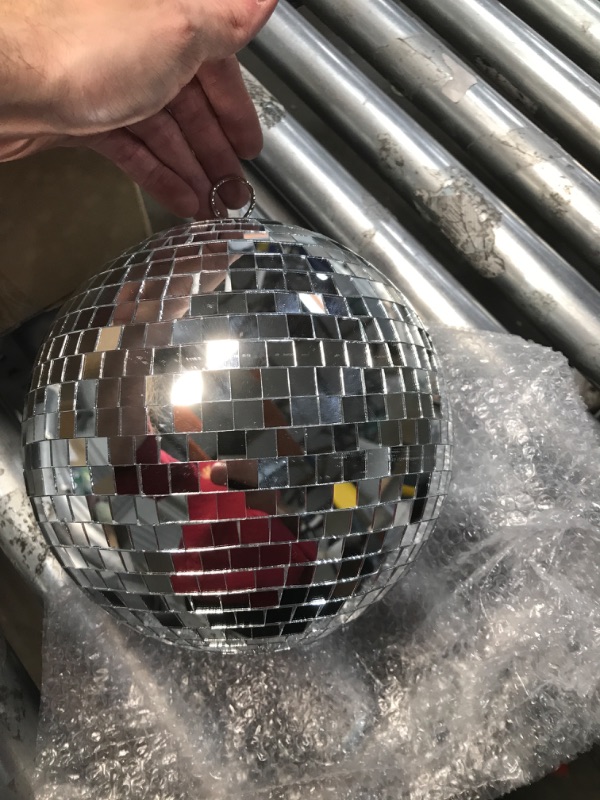 Photo 1 of 8" Mirror Disco Ball Great for a Party or Dj Light Effect Christmas