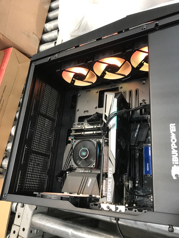 Photo 2 of PARTS ONLY DID NOT DISPLAY needs professional repair 
iBUYPOWER Pro Gaming PC Computer Desktop SlateMR 281a (AMD Ryzen 5 5600G 3.9 GHz, Nvidia Geforce RTX 3060 12GB, 16GB DDR4, 500GB NVME SSD, WiFi Ready, VR Ready, Windows 11 Home)