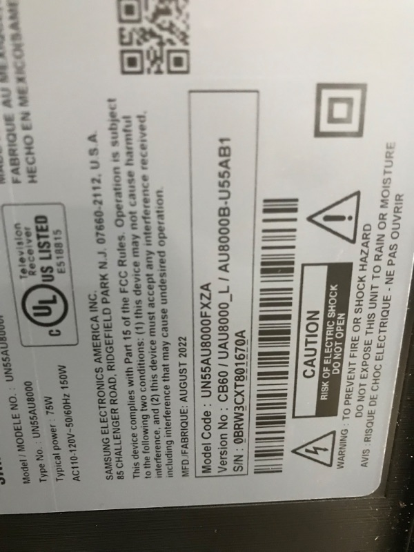 Photo 4 of SAMSUNG 55-Inch Class Crystal 4K UHD AU8000 Series HDR, 3 HDMI Ports, Motion Xcelerator, Tap View, PC on TV, Q Symphony, Smart TV with Alexa Built-In (UN55AU8000FXZA, 2021 Model) 55-Inch TV Only