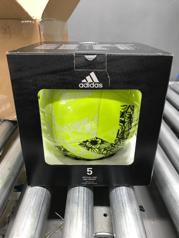 Photo 2 of adidas Unisex-Adult MLS Training Ball CLUB Solar Yellow/Black 5