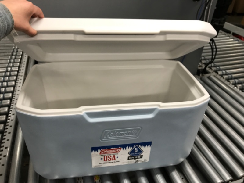 Photo 2 of Coleman Xtreme Portable Cooler | Hard Cooler Keeps Ice Up to 5 Days Blue 70 Quart Cooler