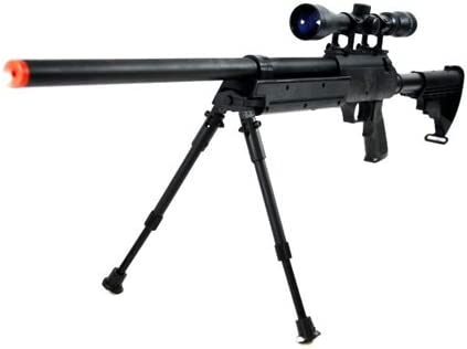 Photo 1 of 470 fps wellfire aps sr-2 modular full metal bolt action sniper rifle w/ scope pkg mb06d(Airsoft Gun)
