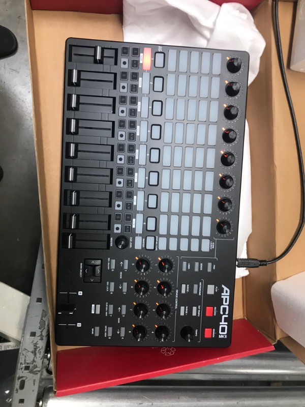 Photo 2 of AKAI Professional APC40MKII - USB MIDI Controller for Mac / PC with Clip Launch Matrix, Knobs & Faders, and Pro Software Suite Included Assorted Colors