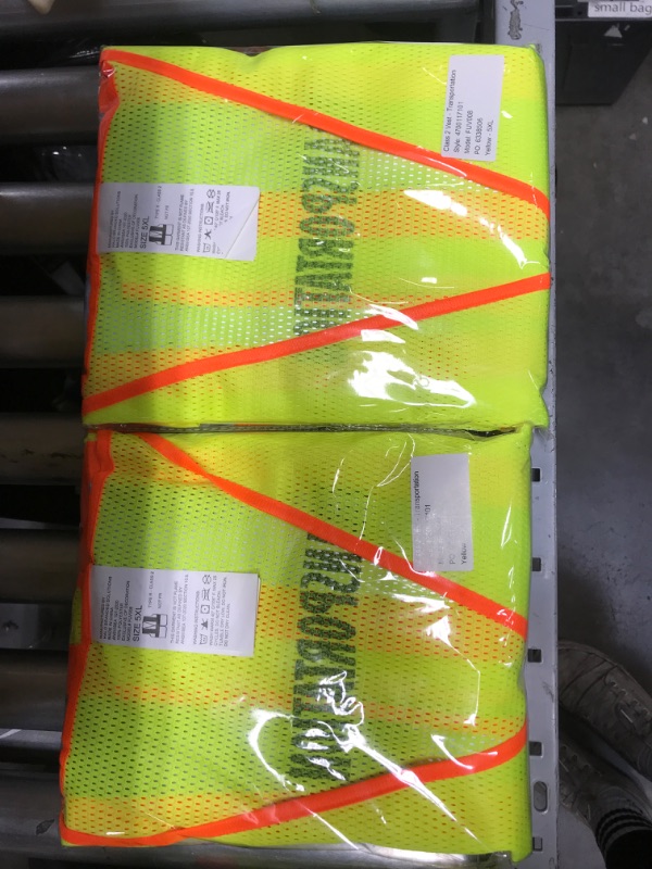 Photo 2 of transportation - safety vest High Visibility
5xl
2pack