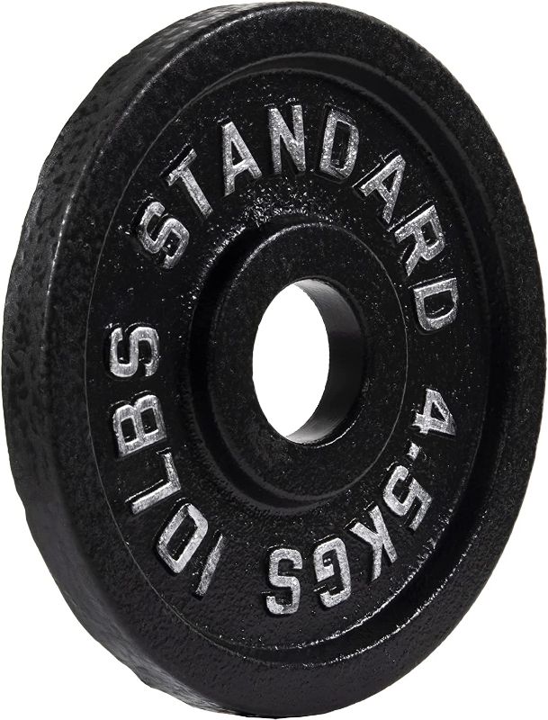 Photo 1 of 
BalanceFrom Cast Iron Plate Weight Plate for Strength Training, Weightlifting and Crossfit standard 4.5 kg 10lbs SET OF 2 