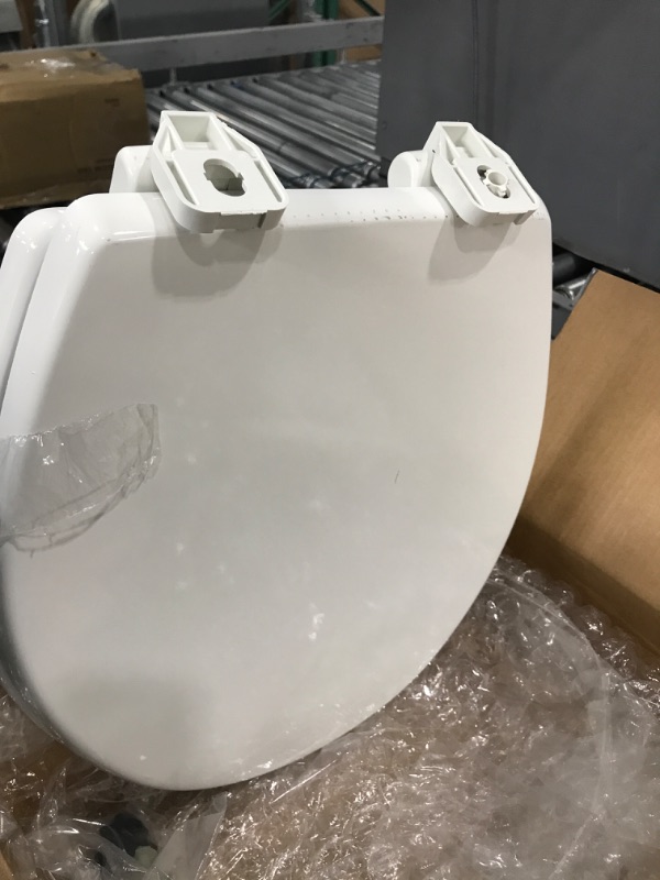 Photo 4 of *DAMAGED* DOMETIC 385312073 Replacement Slow Close Wooden Seat/Cover for 310 Series Gravity-Flush Toilet - White