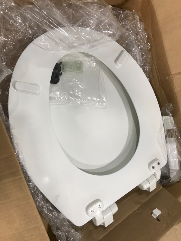 Photo 2 of *DAMAGED* DOMETIC 385312073 Replacement Slow Close Wooden Seat/Cover for 310 Series Gravity-Flush Toilet - White