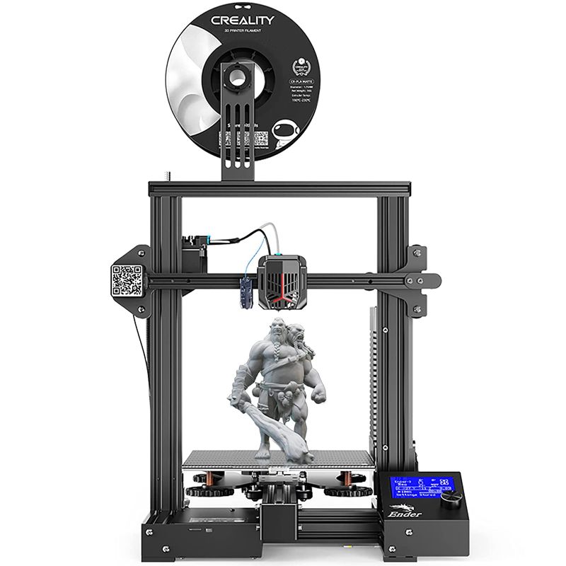 Photo 1 of Official Creality Ender 3 Neo 3D Printer with CR Touch Auto Bed Leveling Kit Full-Metal Extruder Carborundum Glass Printing Platform with Resume Printing Function Silent Mainboard