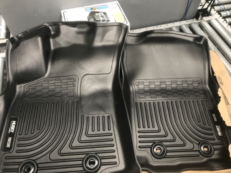 Photo 4 of Husky Liners Weatherbeater Series | Front Floor Liners - Black | 13971 | Fits 2018-2022 Toyota Tacoma Double/Access Cab w/ Automatic Transmission 2 Pcs Black Automatic