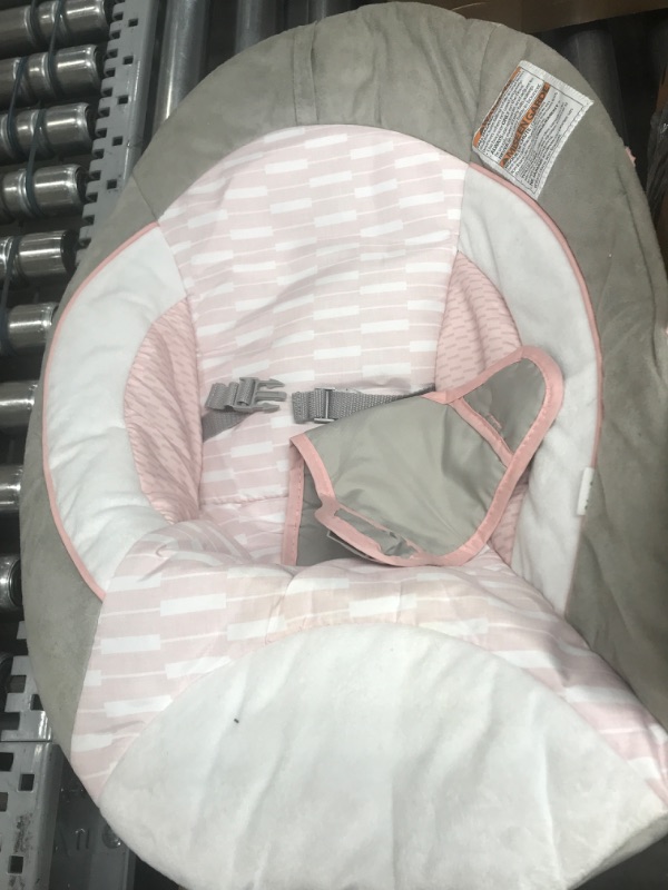 Photo 3 of *** PARTS ONLY *** Ingenuity Soothing Baby Bouncer with Vibrating Infant Seat, Music, Removable -Toy Bar & 2 Plush Toys - Flora the Unicorn (Pink), 0-6 Months