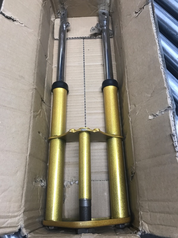 Photo 2 of Front Fork Shock Absorber Suspension Replacement for Honda CRF50F 2004-2015 Yellow