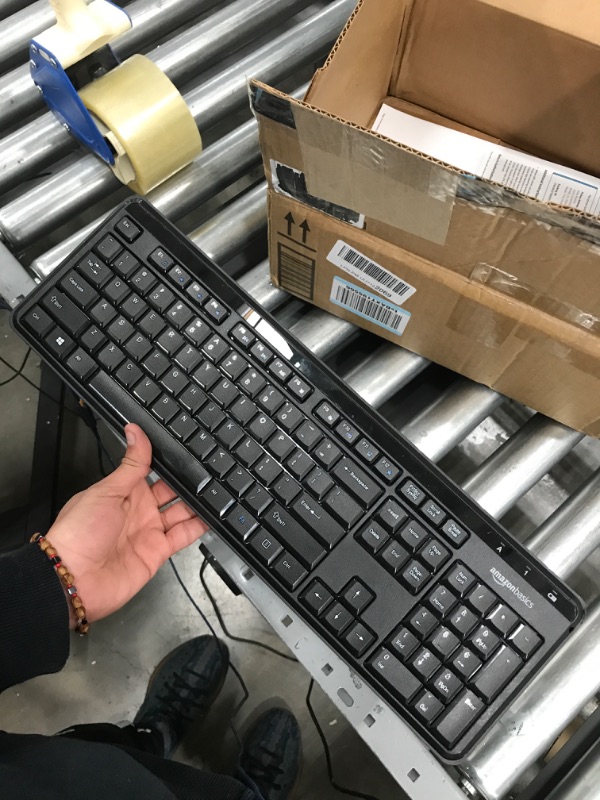 Photo 2 of Amazon Basics Wireless Keyboard-Quiet and Compact-US Layout (QWERTY)