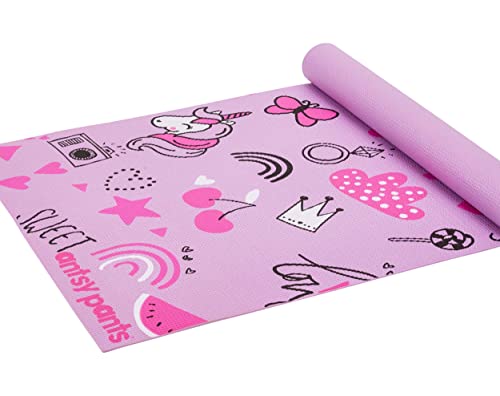 Photo 1 of Antsy Pants Yoga Mat - Yoga Mat for Kids - My First Yoga Mat- Exercise Mat for Toddlers - Kids Ages 3 Years and up Pink Unicorn
