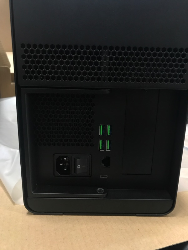 Photo 3 of Razer Core X Chroma Aluminum External GPU Enclosure (eGPU): Compatible with Windows & MacOS Thunderbolt 3 Laptops, NVIDIA /AMD PCIe Support, 700W PSU, 4x USB 3.1, 1x Gbit Ethernet, Chroma RGB, Black Classic Black Core X Chroma eGPU