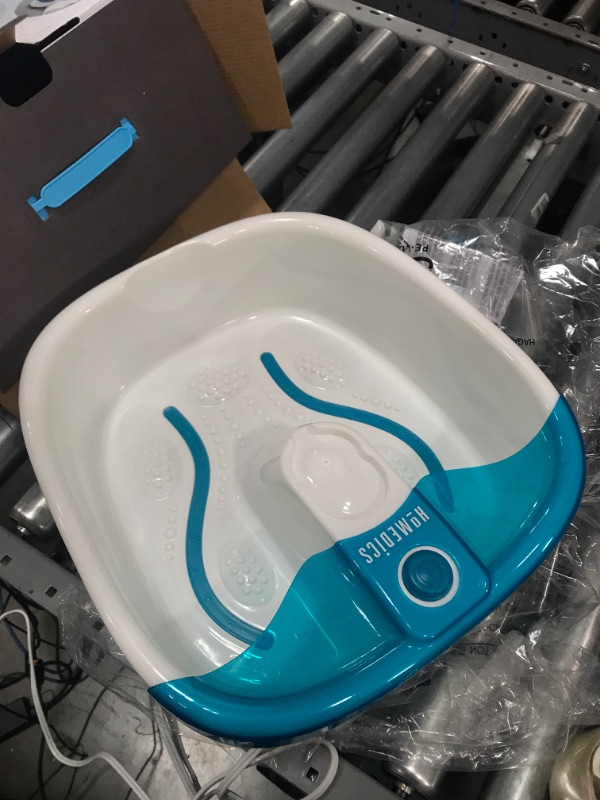 Photo 2 of HoMedics Bubble Mate Foot Spa, Toe Touch Controlled Foot Bath with Invigorating Bubbles and Splash Proof, Raised Massage nodes and Removable Pumice Stone