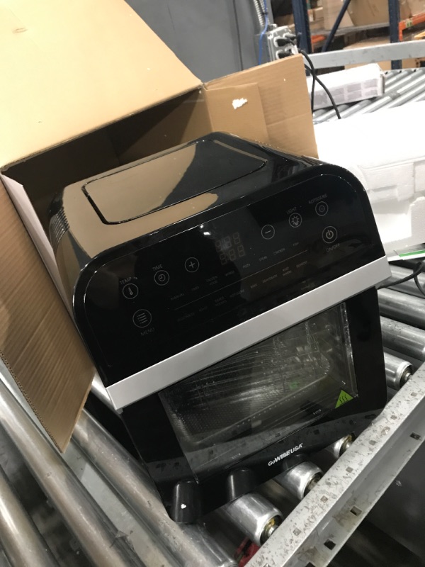 Photo 3 of ***TESTED/TURNS ON**** GoWISE GW44800-O Deluxe 12.7-Quarts 15-in-1 Electric Hot Air Fryer Oven with Rotisserie and Dehydrator, 3 Rack Levels, Accessories, and 50 Recipes