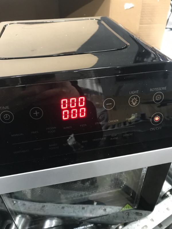 Photo 2 of ***TESTED/TURNS ON**** GoWISE GW44800-O Deluxe 12.7-Quarts 15-in-1 Electric Hot Air Fryer Oven with Rotisserie and Dehydrator, 3 Rack Levels, Accessories, and 50 Recipes