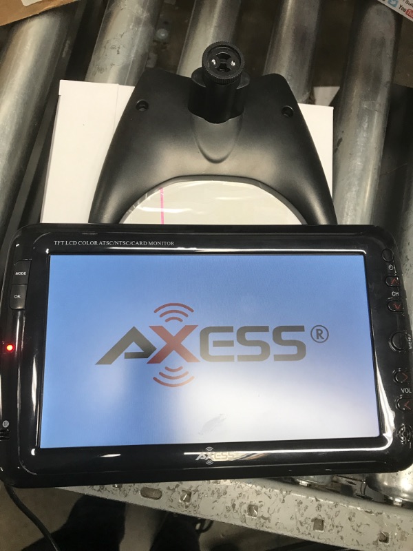 Photo 2 of *Tested* Axess 9" Portable TV ATSC with Rechargeable Battery (TV1703-9)