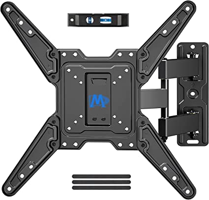 Photo 1 of Mounting Dream TV Wall Mount for Most 26-55 Inch TVs, Full Motion TV Mount with Perfect Center Design on Single Stud Articulating Mount Max VESA 400x400mm up to 77 LBS, Wall Mount TV Bracket MD2413-MX
