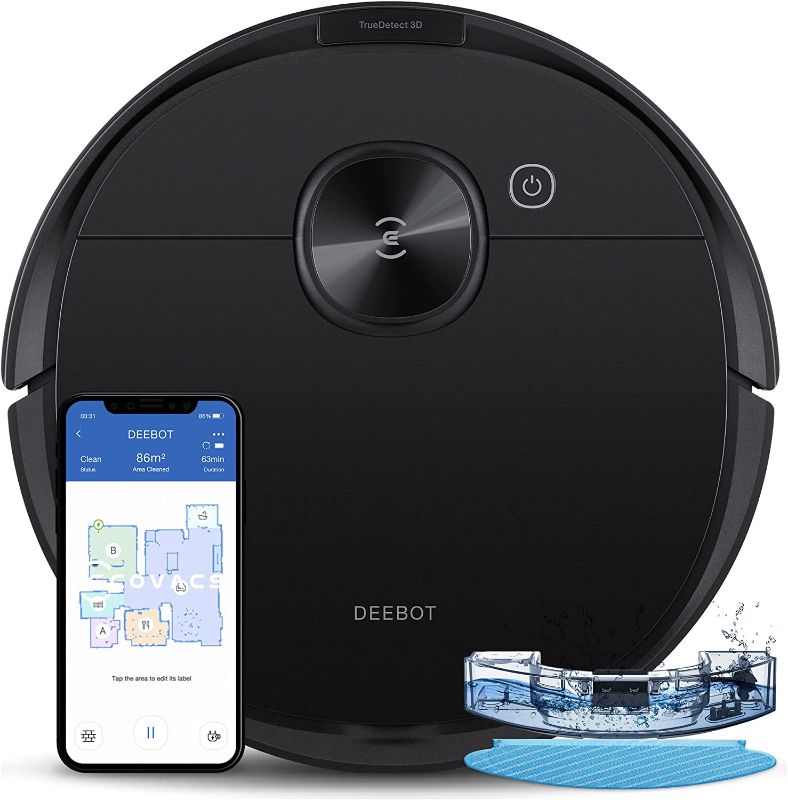 Photo 1 of *Tested* ECOVACS Deebot N8 Pro Robot Vacuum and Mop, Strong 2600Pa Suction, Laser Based LiDAR Navigation, Smart Obstacle Detection, Multi-Floor Mapping, Fully Customized Cleaning, Self Empty Station Compatible
