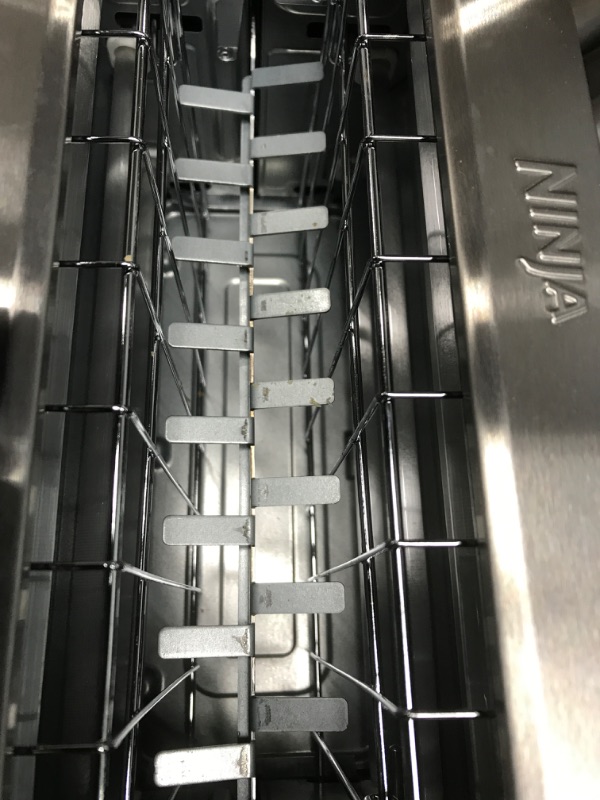 Photo 4 of *Tested* Ninja ST101 Foodi 2-in-1 Flip Toaster, 2-Slice Capacity, Compact Toaster Oven, Snack Maker, Reheat, Defrost, 1500 Watts, Stainless Steel
