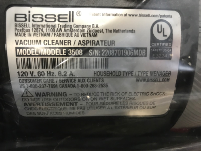 Photo 3 of *Tested* BISSELL CleanView Compact Upright Vacuum, Fits In Dorm Rooms & Apartments, Lightweight with Powerful Suction and Removable Extension Wand, 3508
