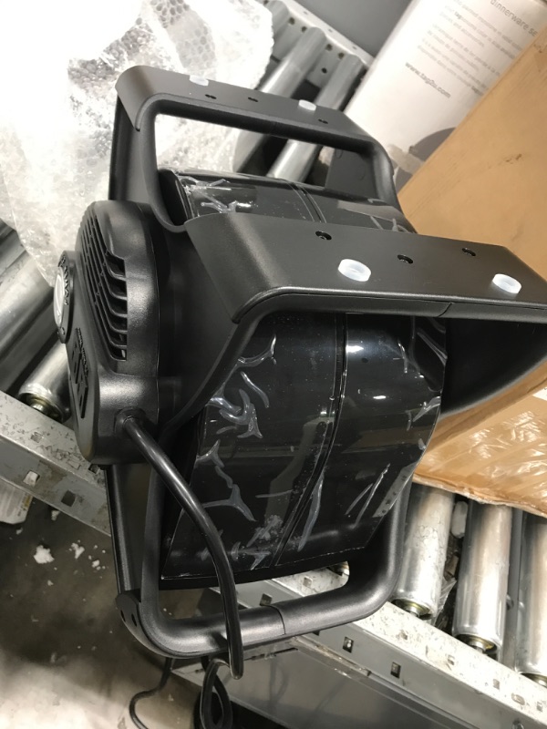 Photo 2 of ***TESTED/ TURNS ON** Lasko U12104 High Velocity Pro Pivoting Utility Fan for Cooling, Ventilating, Exhausting and Drying at Home, Job Site and Work Shop, Black 12104 12.2 x 9.6 x 12.3 inches