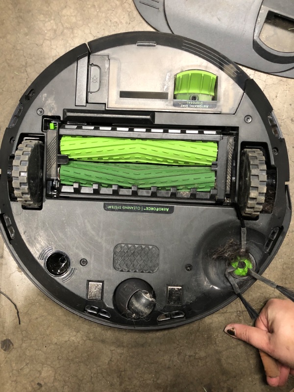 Photo 4 of ***TESTED POWERS ON*** iRobot Roomba j7+ (7550) Self-Emptying Robot Vacuum – Identifies and avoids obstacles like pet waste & cords, Empties itself for 60 days, Smart Mapping, Works with Alexa, Ideal for Pet Hair, Graphite