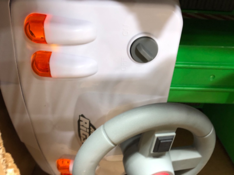 Photo 1 of Kid Trax Real Rigs Toddler Recycling Truck Interactive Ride On Toy, Kids Ages 1.5-4 Years, 6 Volt Battery and Charger, Sound Effects, 9 Recycling Accessories Included