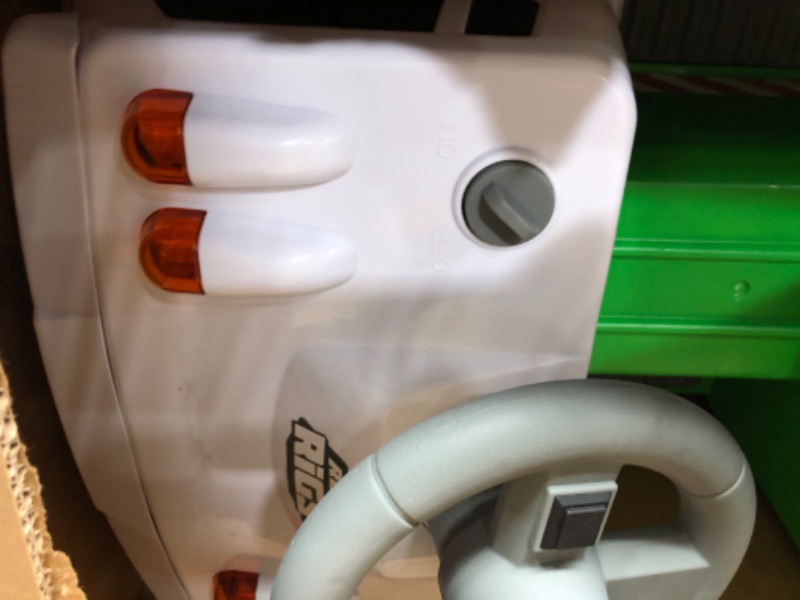 Photo 1 of Kid Trax Real Rigs Toddler Recycling Truck Interactive Ride On Toy, Kids Ages 1.5-4 Years, 6 Volt Battery and Charger, Sound Effects, 9 Recycling Accessories Included