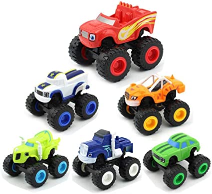 Photo 1 of 6 Pack Monster Machines Toys, Trucks Toy for Kids Birthday Monster Truck Set Toy for Boys and Girls
