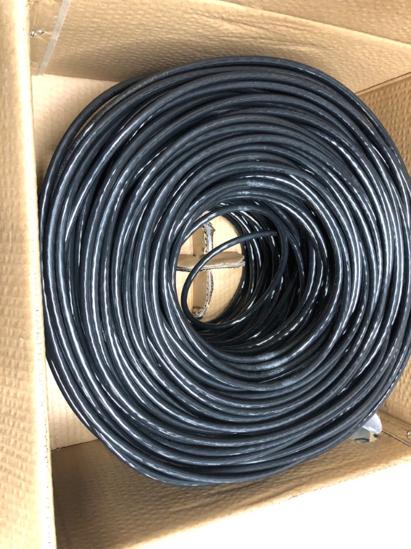 Photo 2 of VIVO Gray 1,000ft Bulk Cat5e, CCA Ethernet Cable, 24 AWG, UTP Pull Box, Cat-5e Wire, Indoor, Network Installations CABLE-V001 Grey